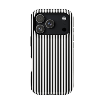 Black Pinstripes iPhone Case