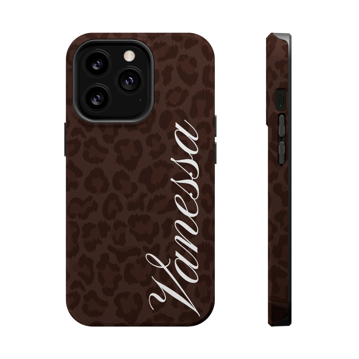 Custom Mocha Leopard iPhone Case
