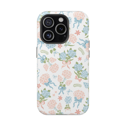 Hydrangea Bows iPhone Case