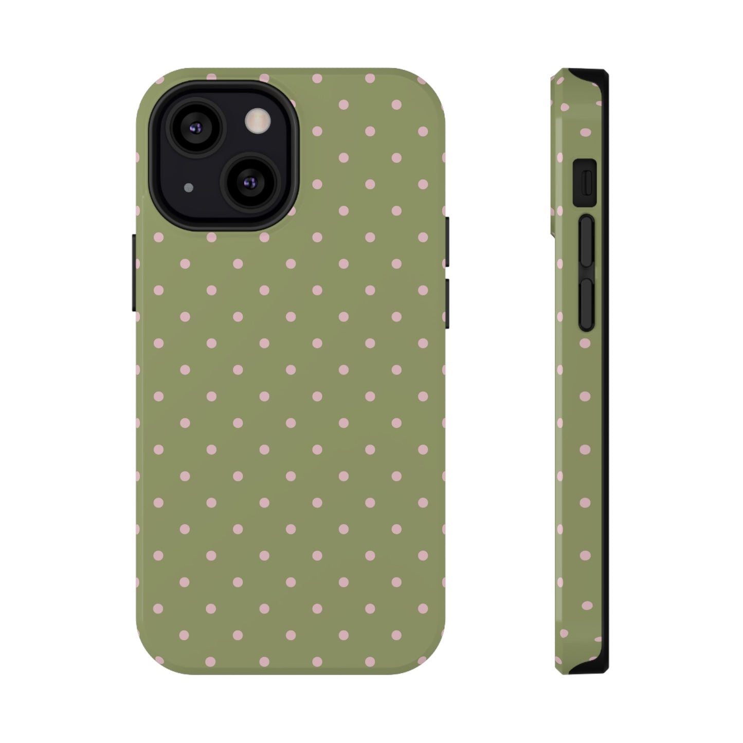 Pink Matcha Mini Dots iPhone Case