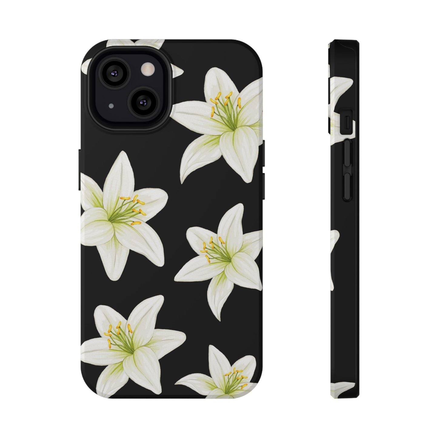 Black Tiger Lily iPhone Case