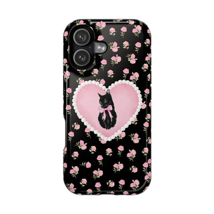 Black Féline Roses iPhone Case