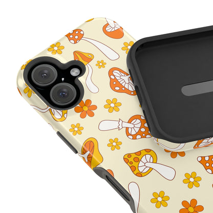 Retro Mushrooms iPhone Case