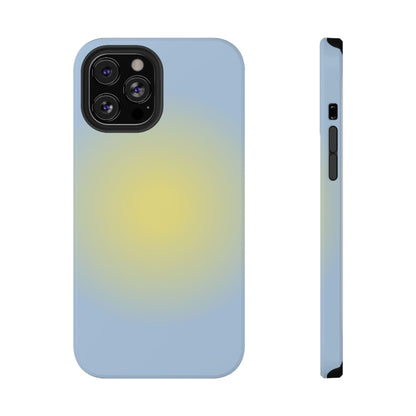 Yellow & Blue Aura iPhone Case