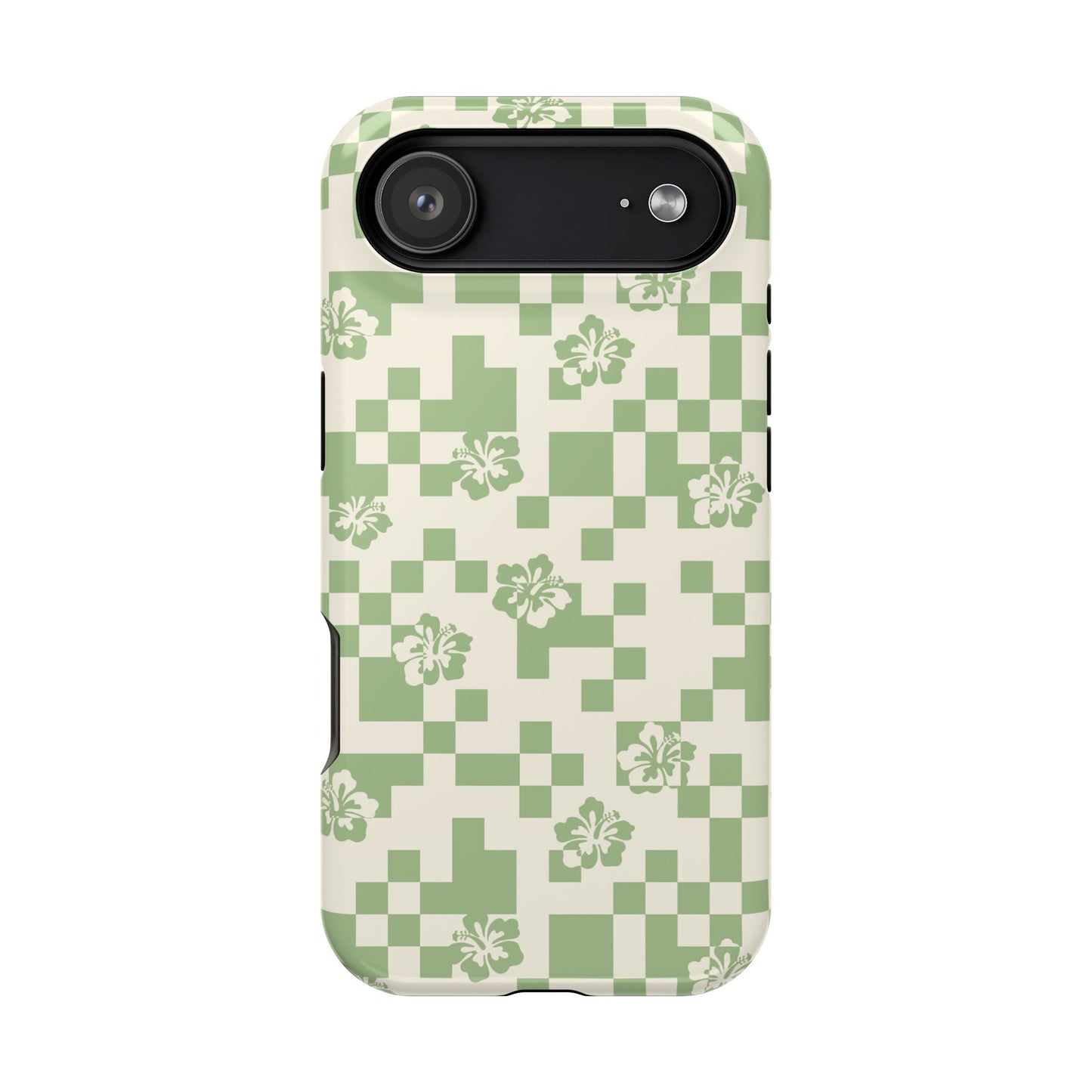 Green Hibiscus iPhone Case