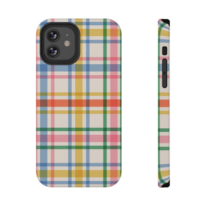 Retro Plaid iPhone Case