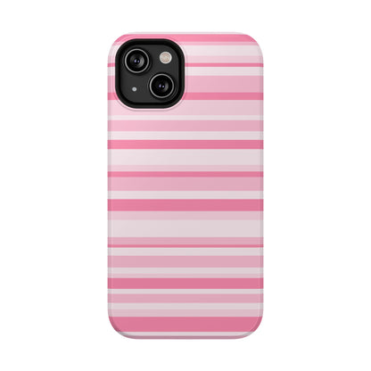 Pink Candy Stripes iPhone Case