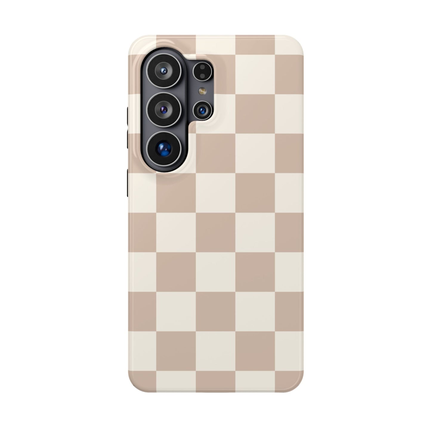 Neutral Checkered Samsung Case