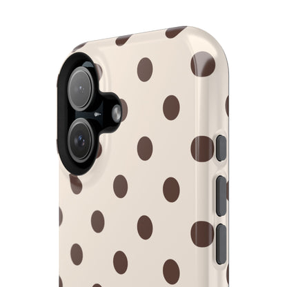 Brown Polka Dots iPhone Case