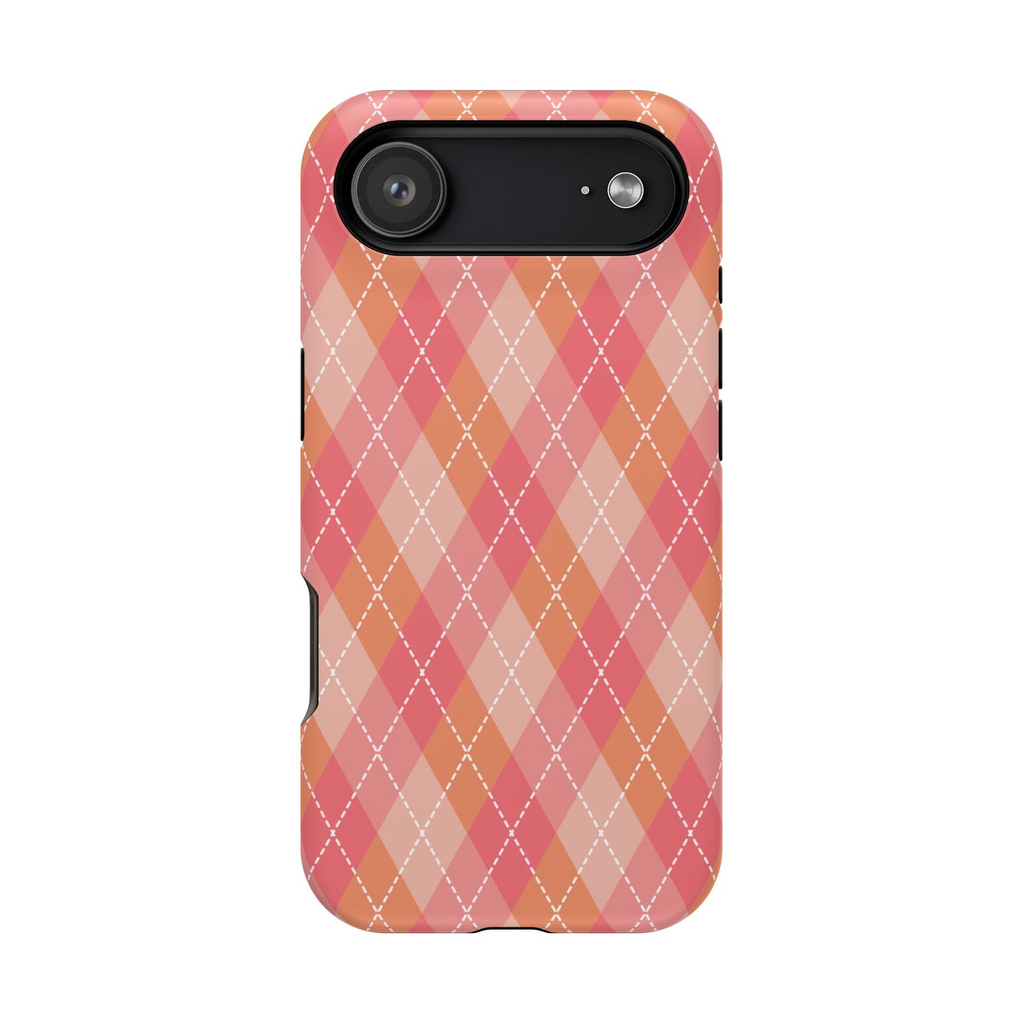 Pink Argyle iPhone Case