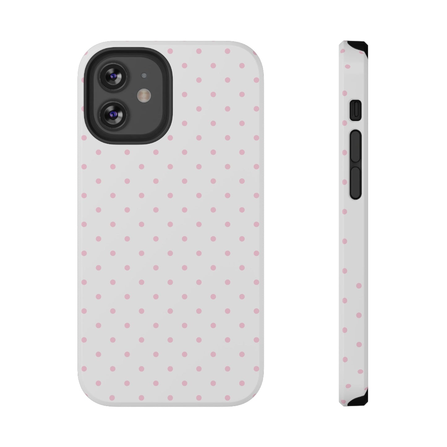 Pink Clouds Mini Dots iPhone Case