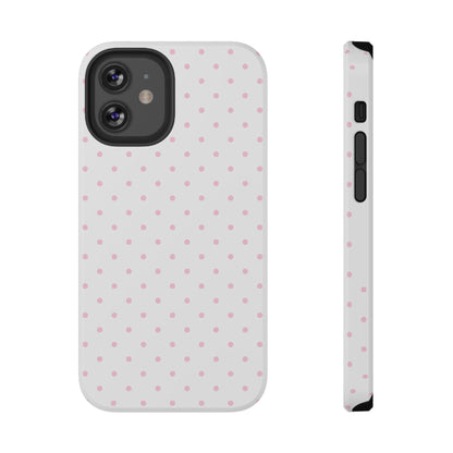 Pink Clouds Mini Dots iPhone Case
