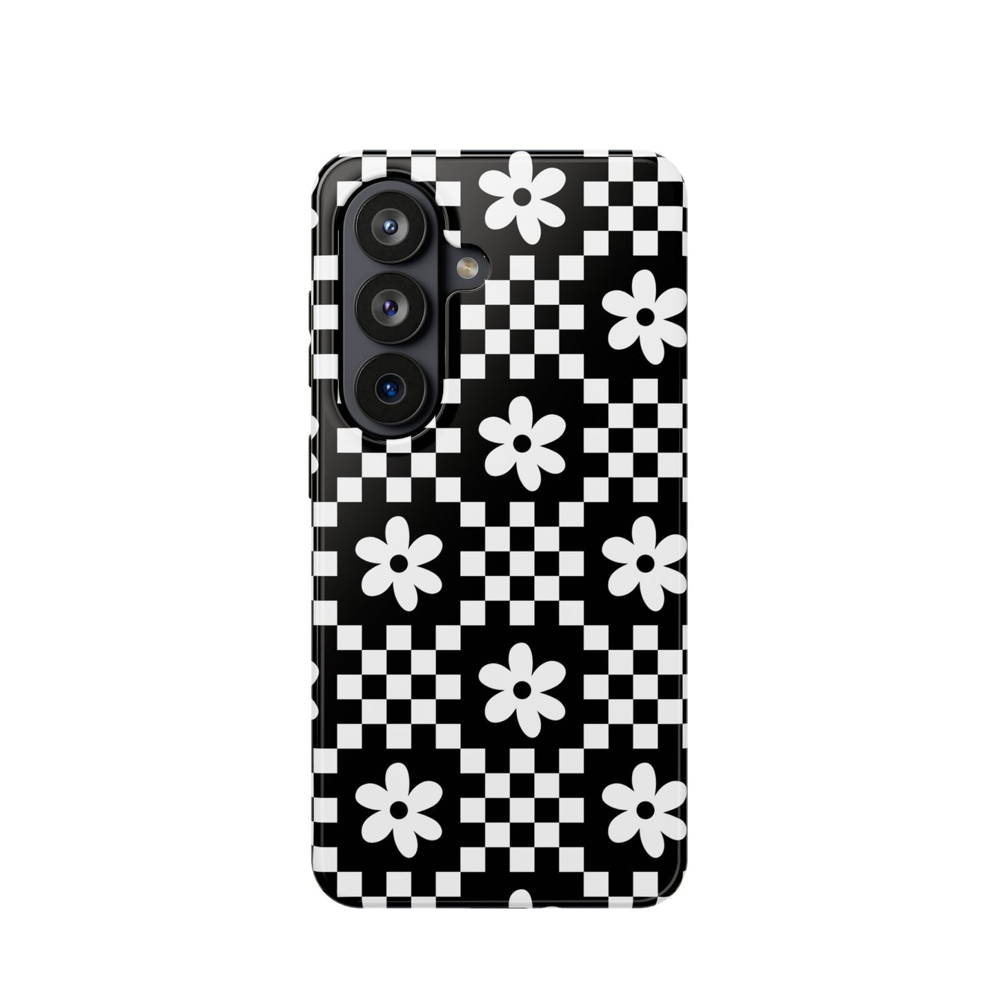 Checkerboard Daisy Samsung Case