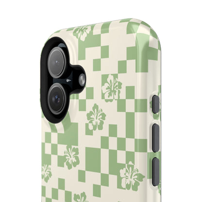 Green Hibiscus iPhone Case