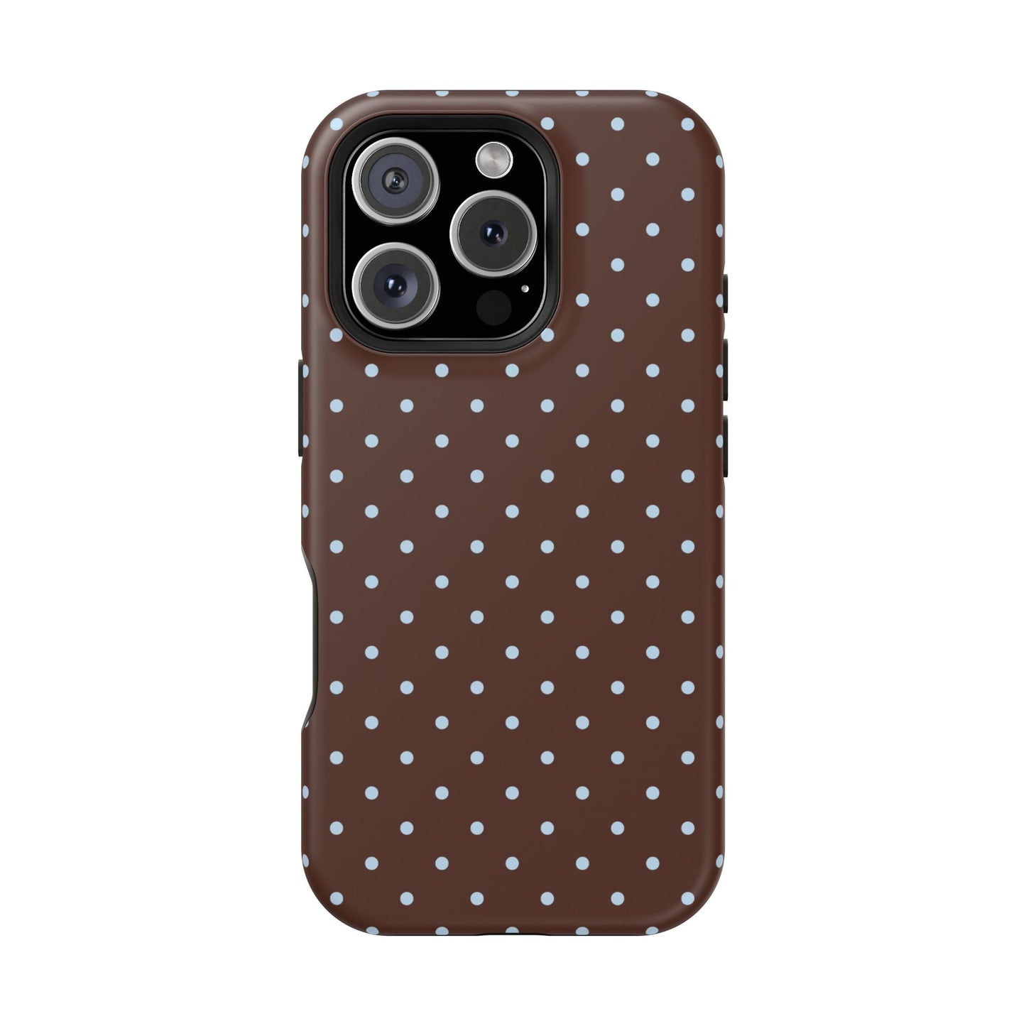 Blue Latte Mini Dots iPhone Case
