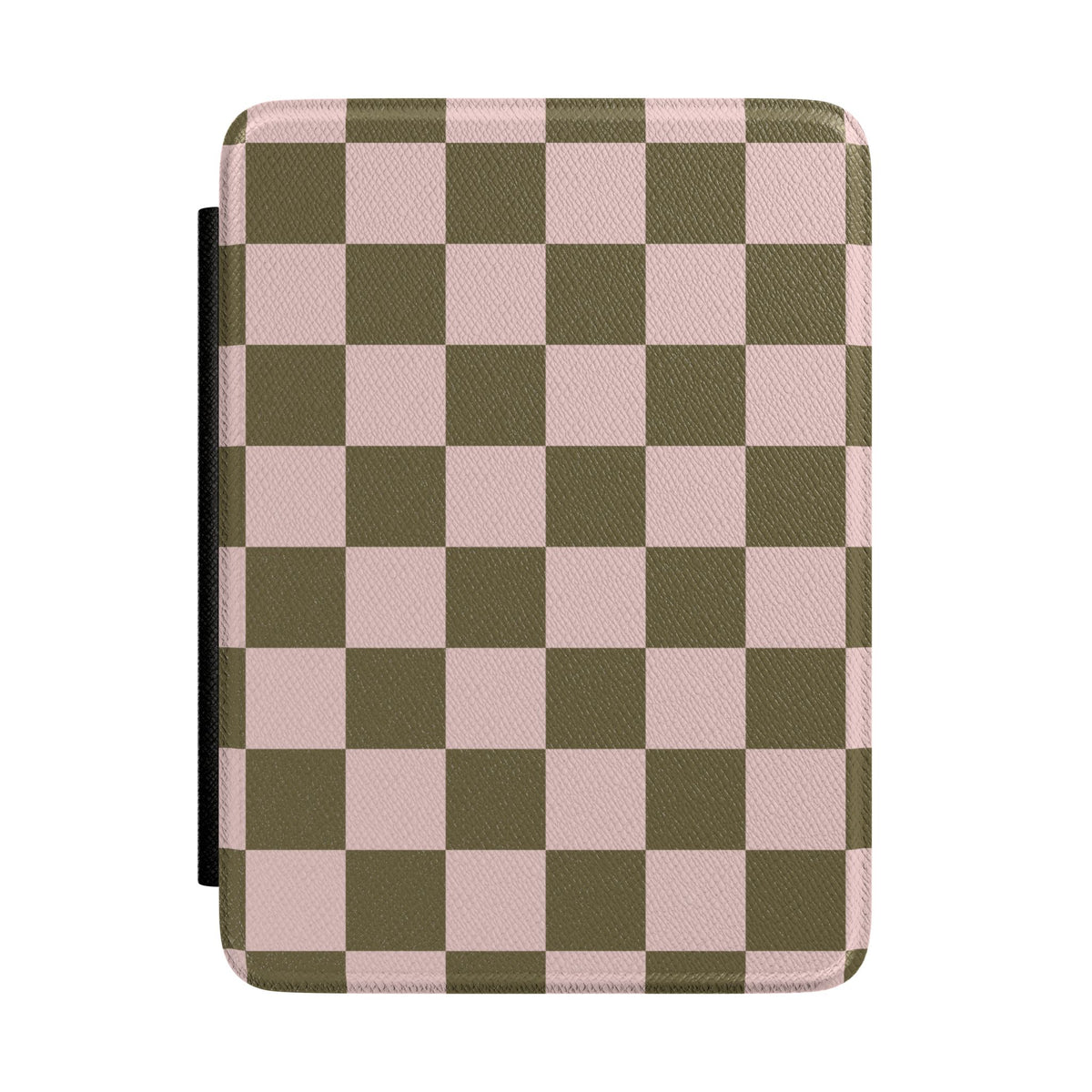 Pink Pistachio Checkered Kindle Case