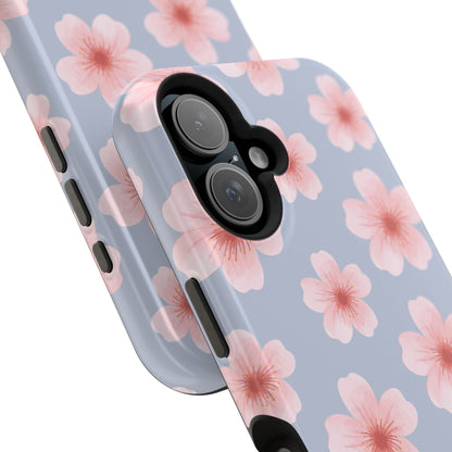 Blue Cherry Blossoms iPhone Case