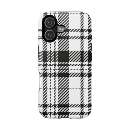 Black Plaid iPhone Case