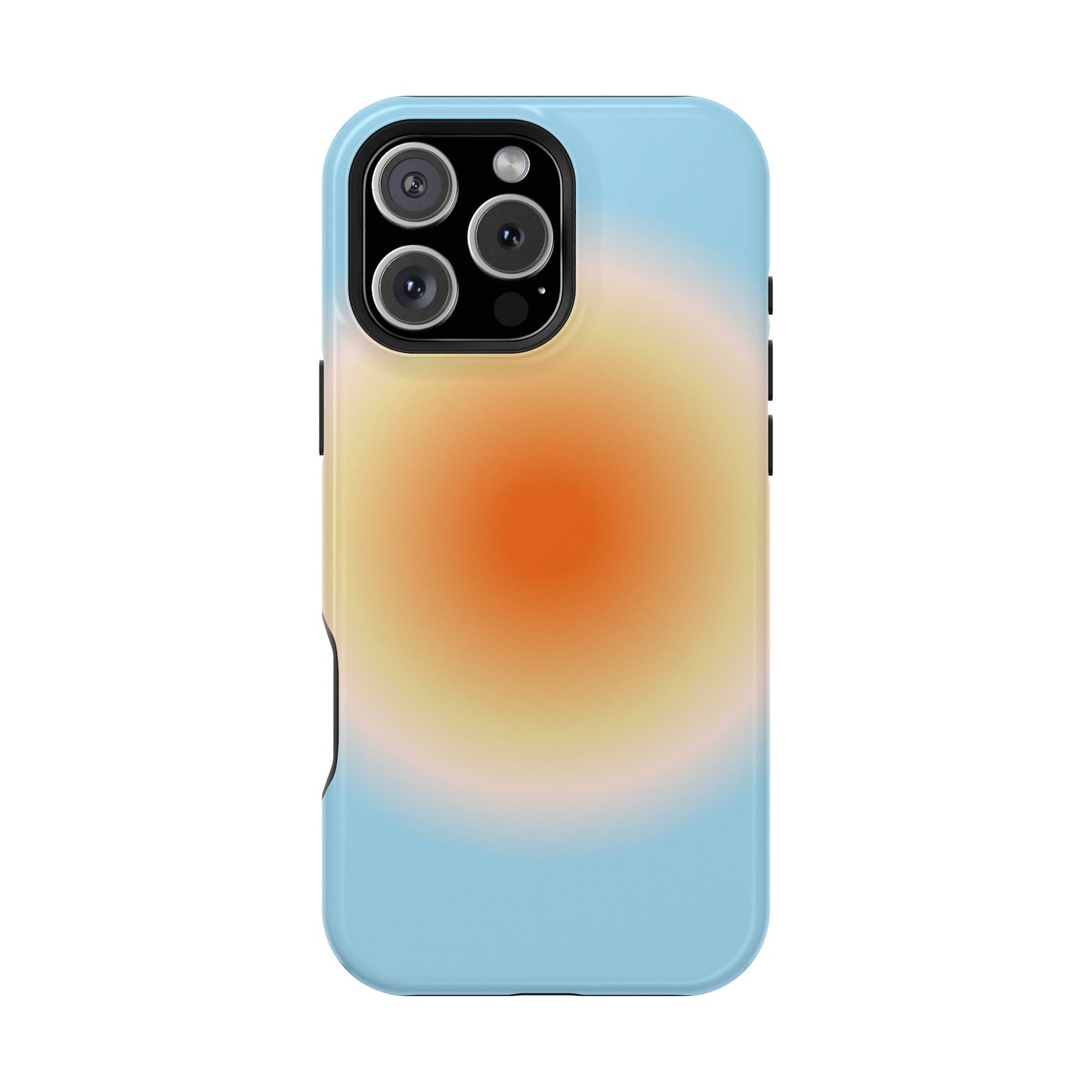 Orange & Blue Aura iPhone Case
