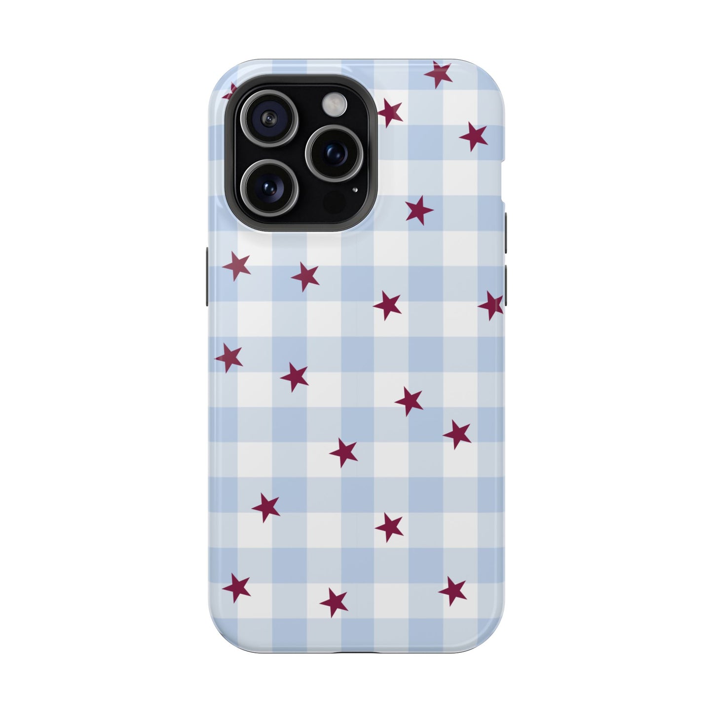 Mulberry Gingham iPhone Case