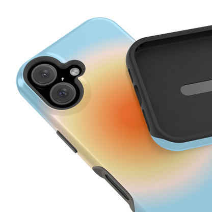 Orange & Blue Aura iPhone Case