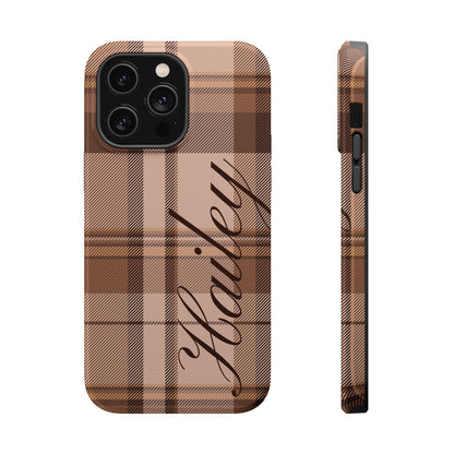 Custom Toffee Plaid iPhone Case