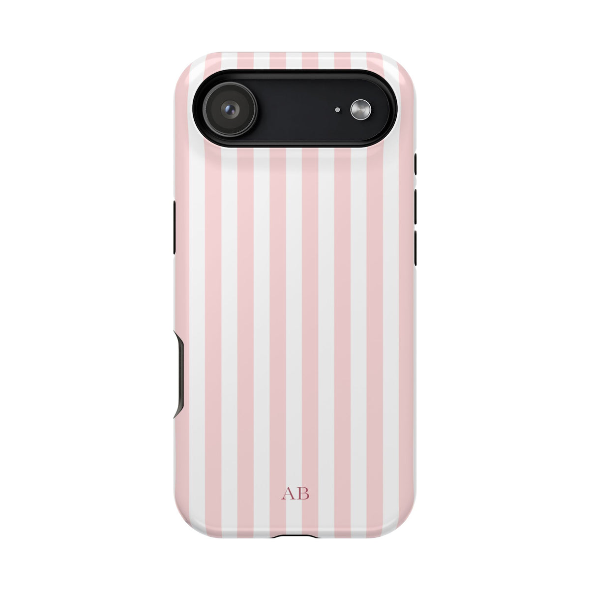 Custom Initials Pink Beau iPhone Case