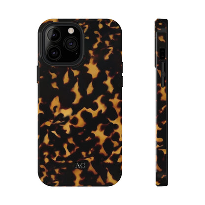 Custom Initials Tortoise iPhone Case