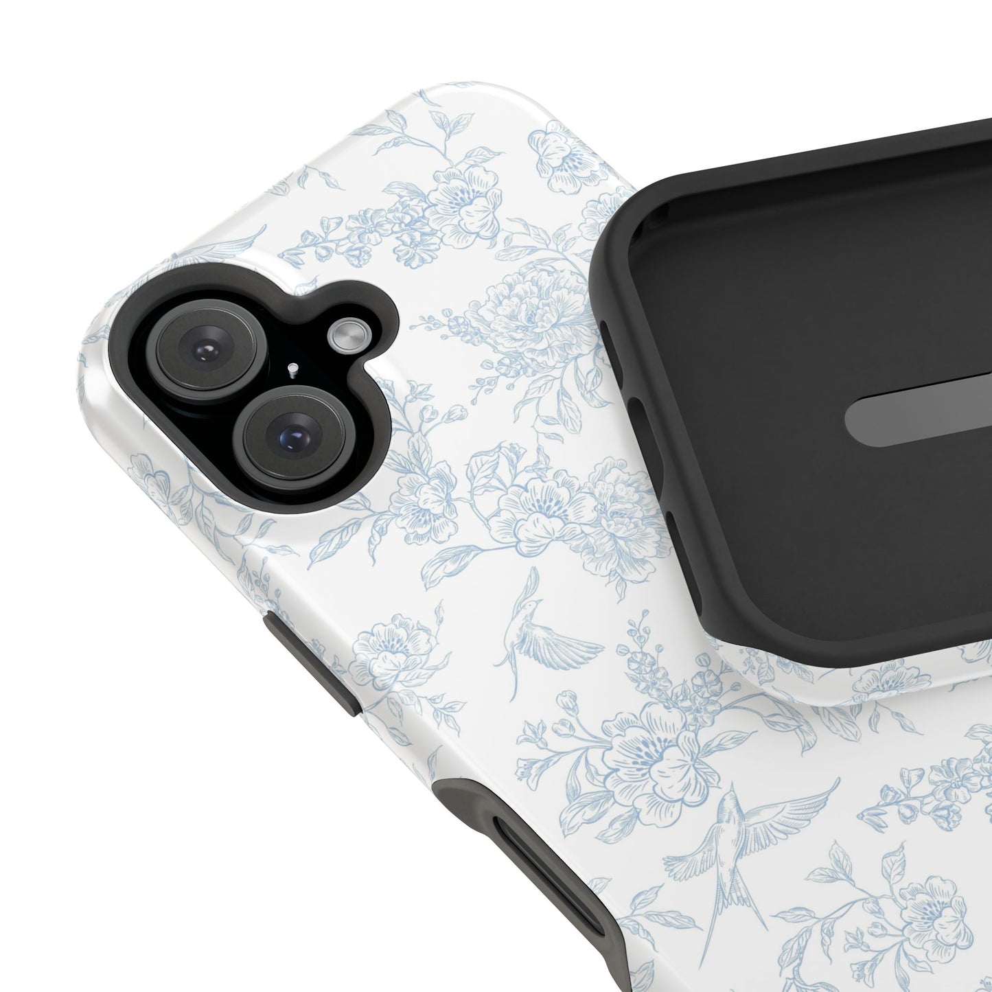 French Blue Toile iPhone Case