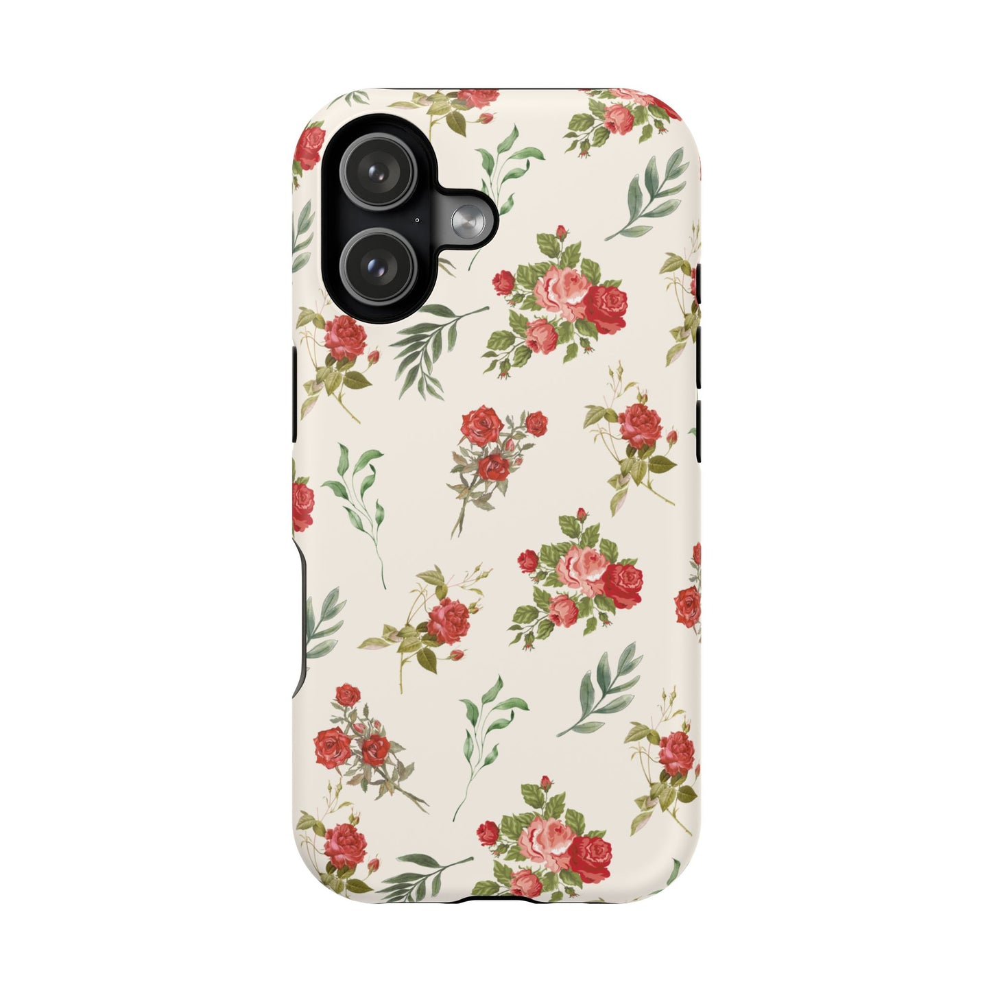 Red Vintage Roses iPhone Case