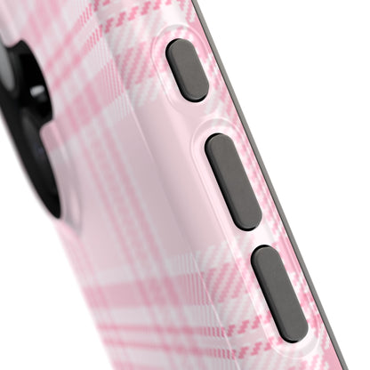 Pink Plaid iPhone Case
