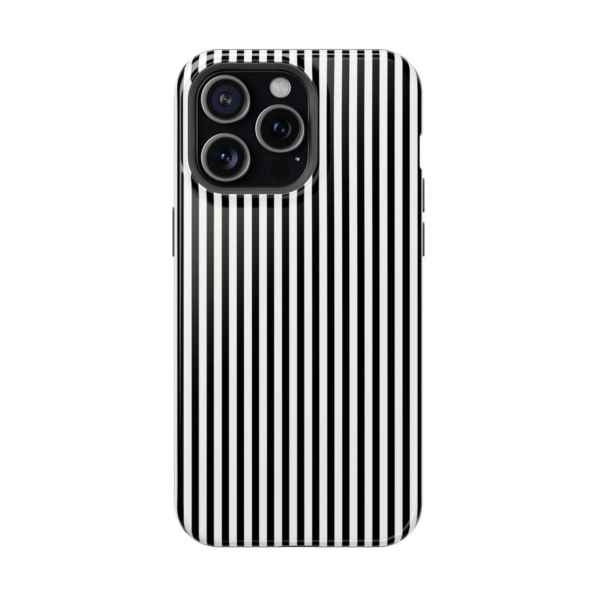 Black Pinstripes iPhone Case
