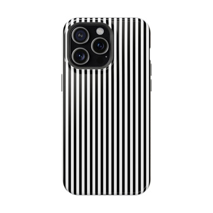 Black Pinstripes iPhone Case