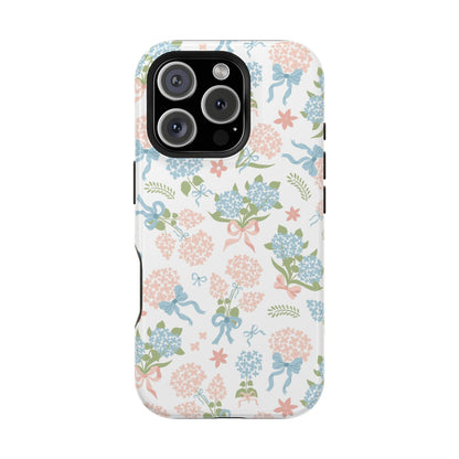 Hydrangea Bows iPhone Case