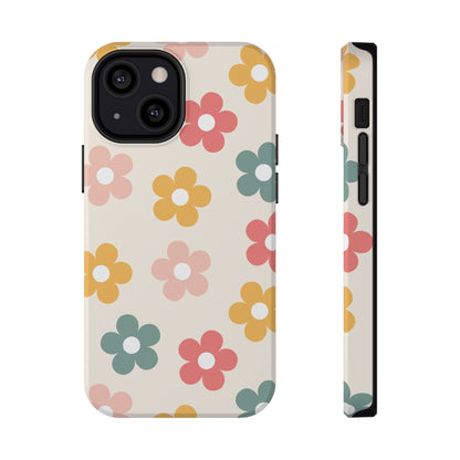 Boho Retro Flowers iPhone Case