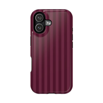 Plum Stripes iPhone Case