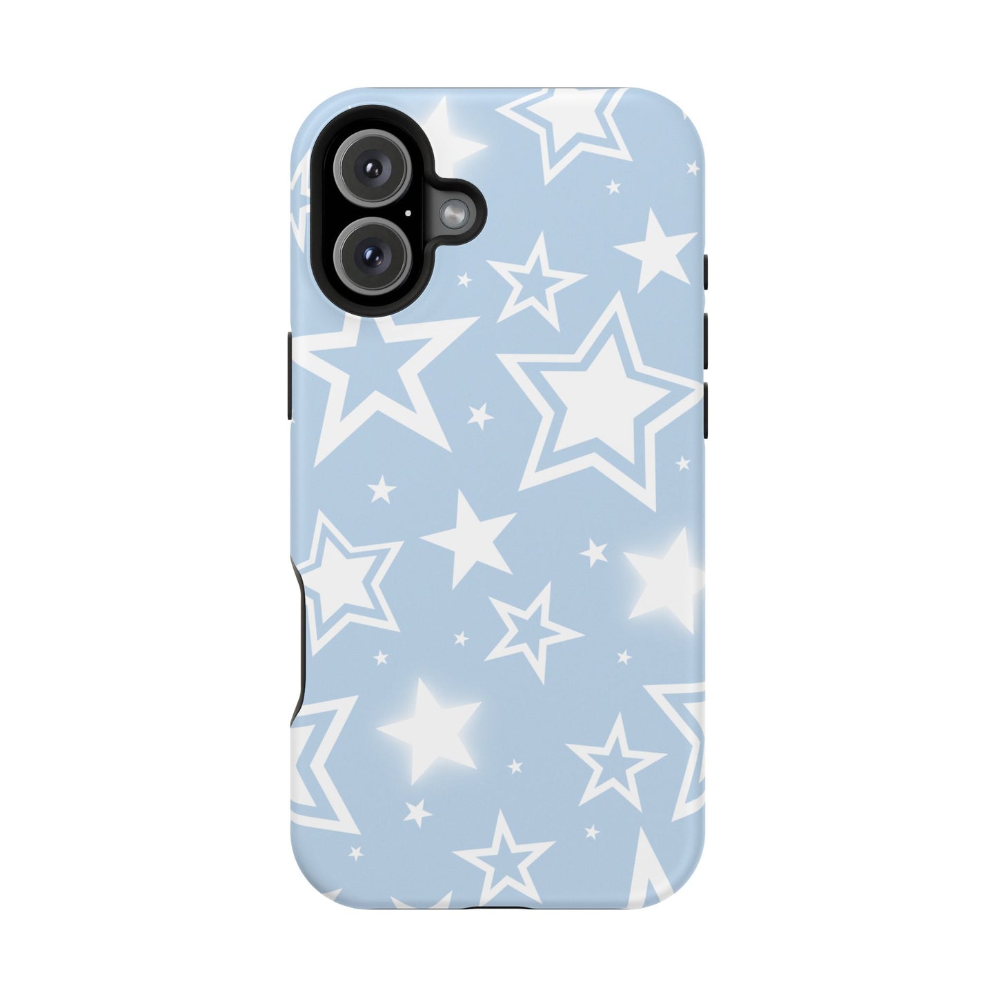 Blue Y2K Stars iPhone Case