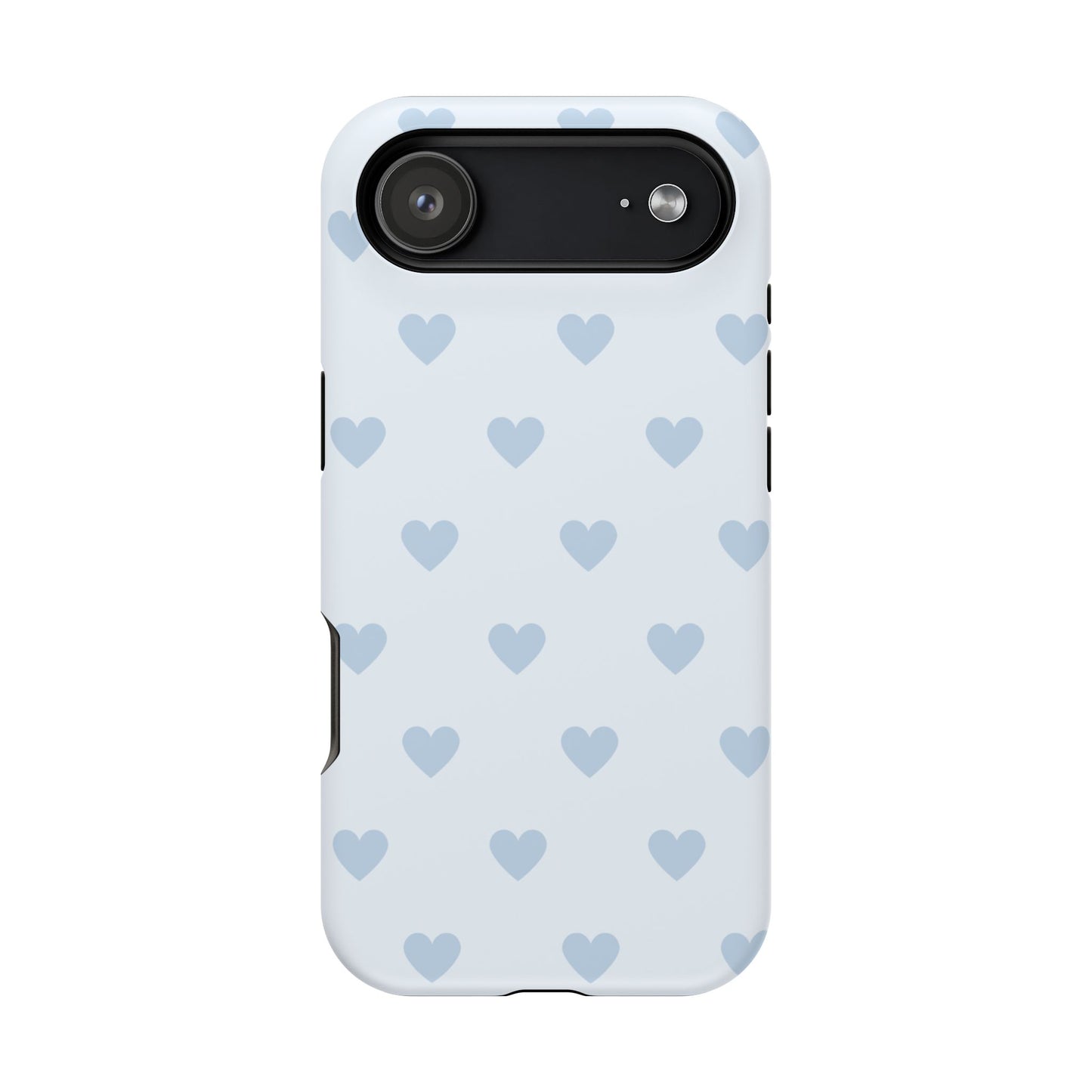 Light Blue Hearts iPhone Case