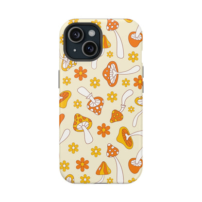 Retro Mushrooms iPhone Case