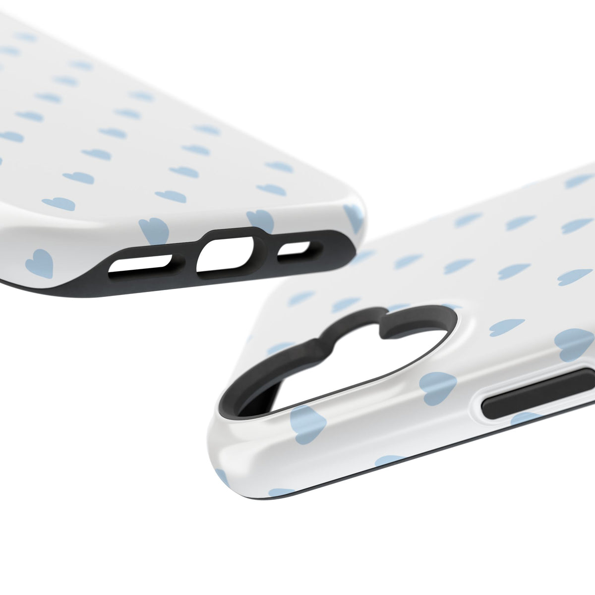 Blue Little Hearts iPhone Case