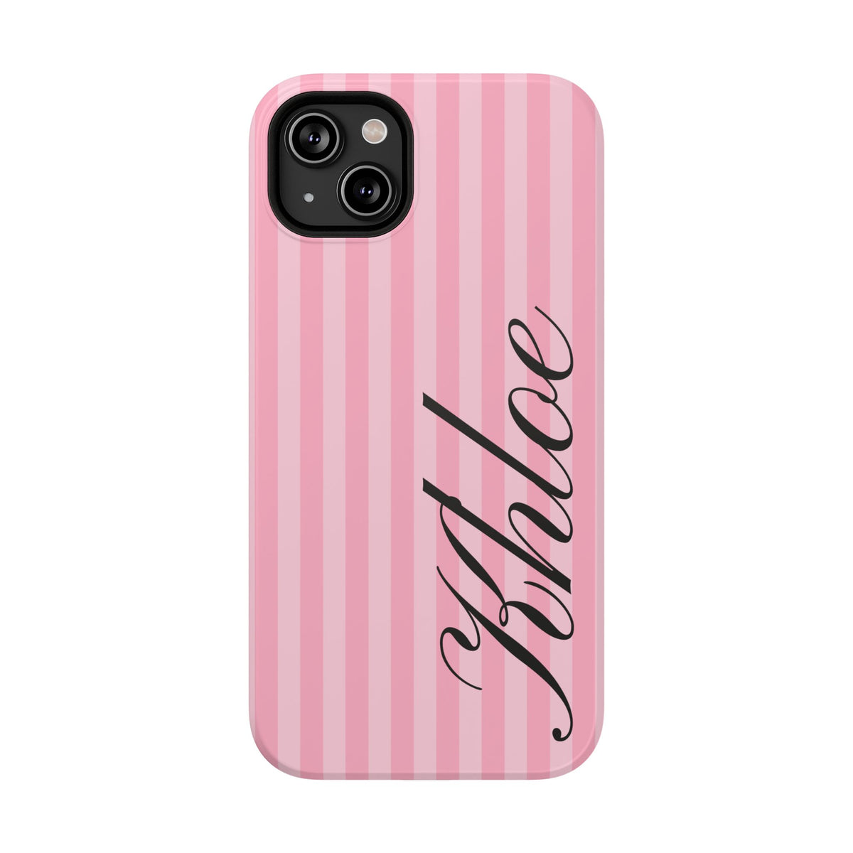Personalized Bubblegum Stripes iPhone Case