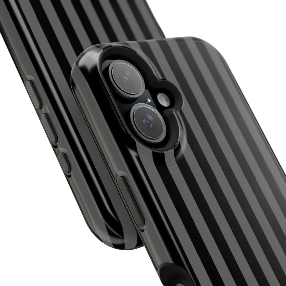 Custom Initials Twilight Stripes iPhone Case