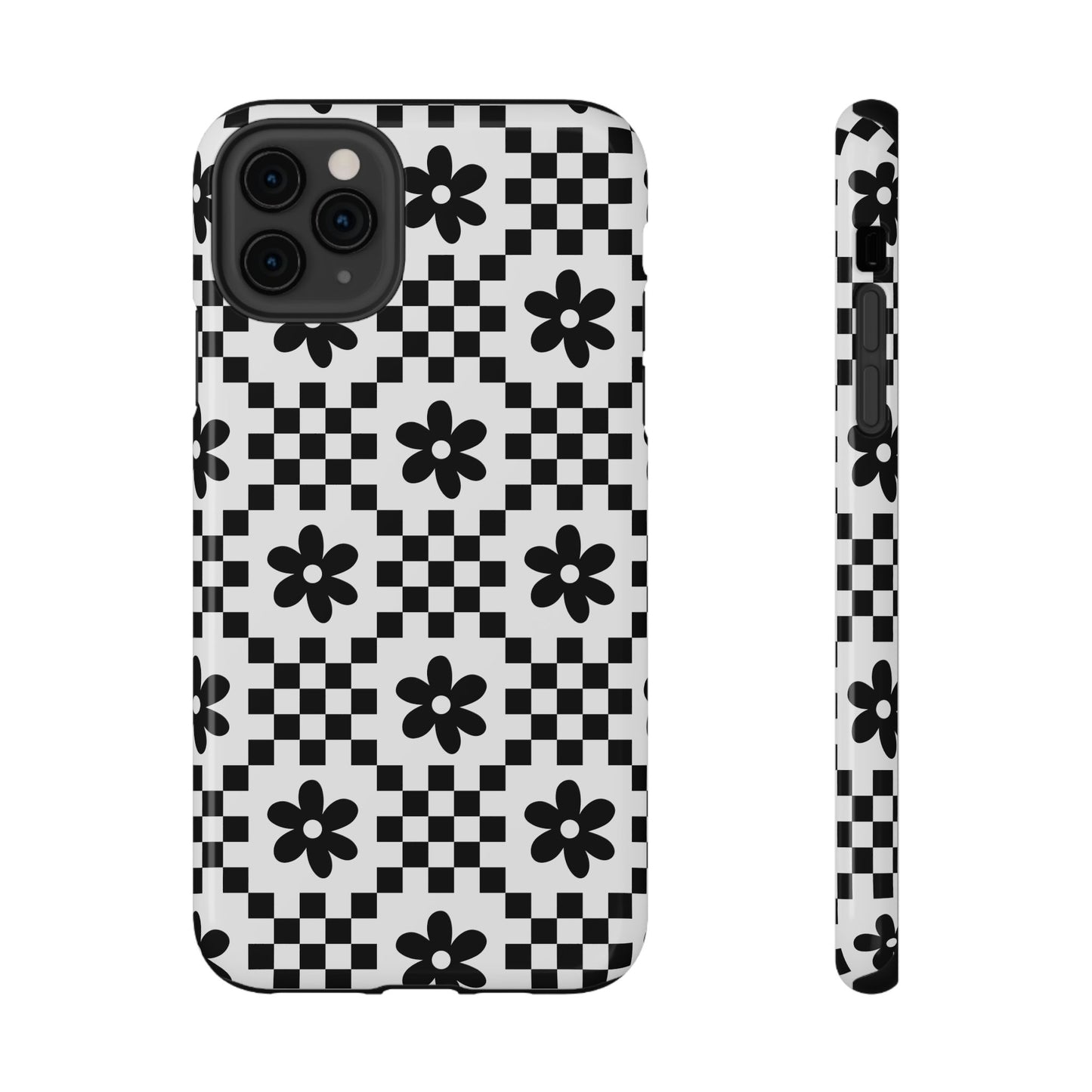 Monochrome Daisy iPhone Case