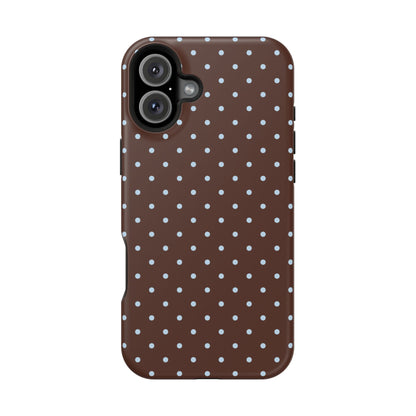 Blue Latte Mini Dots iPhone Case