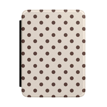 Brown Polka Dots Kindle Case