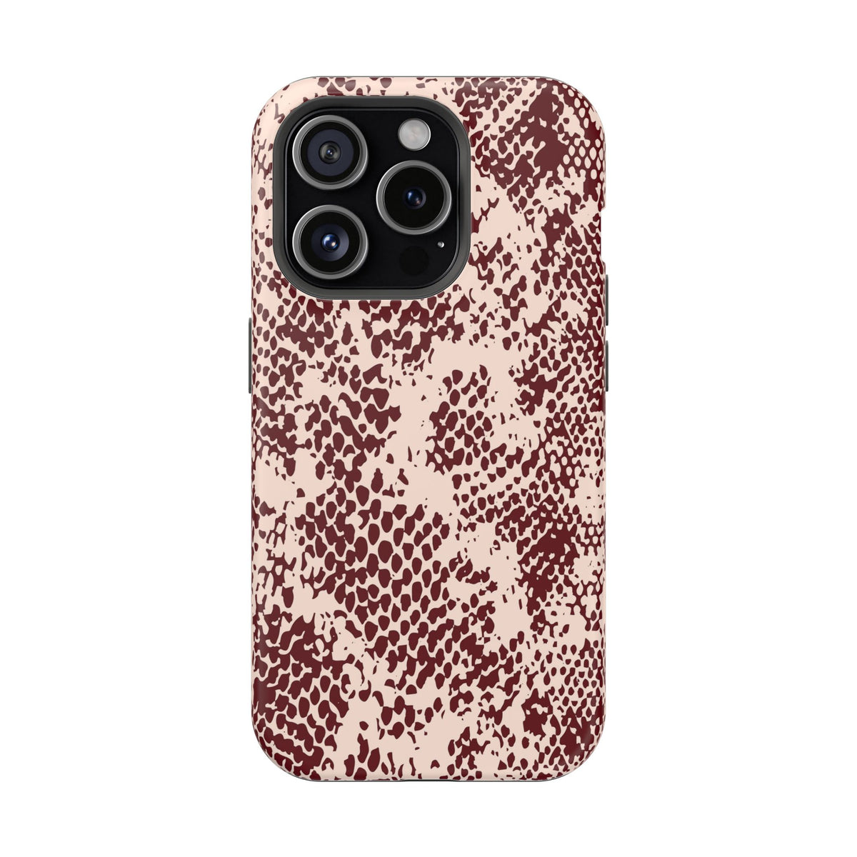 Burgundy Snake iPhone Case