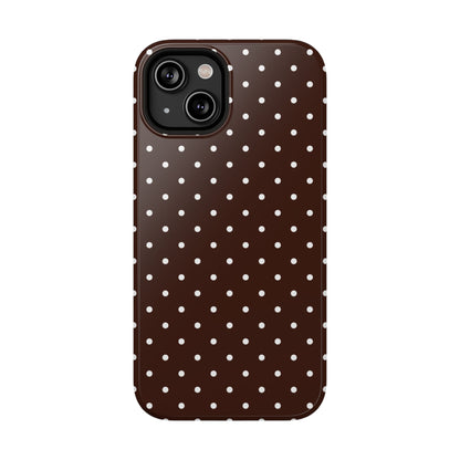 Mocha Mini Dots iPhone Case