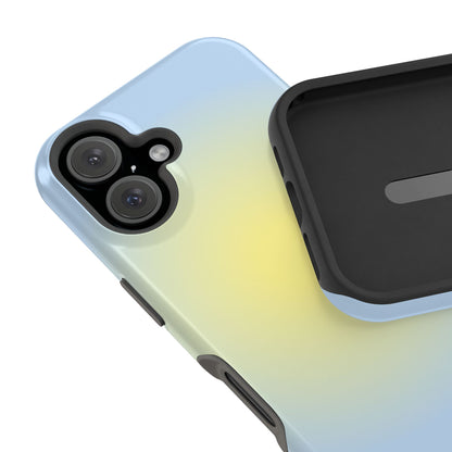 Yellow & Blue Aura iPhone Case