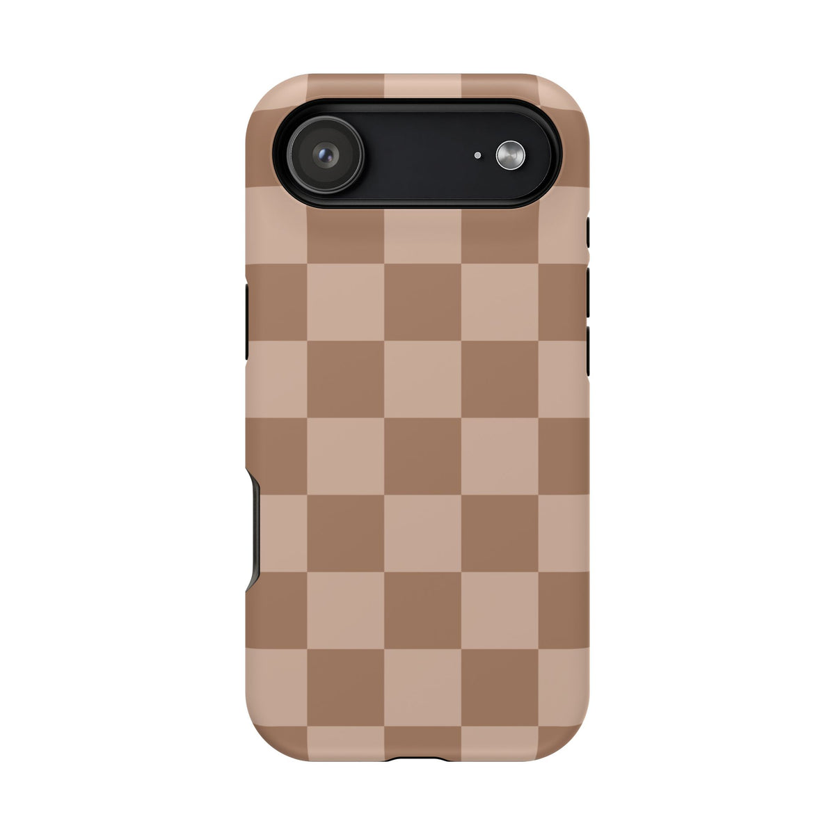 Toffee Checkered iPhone Case