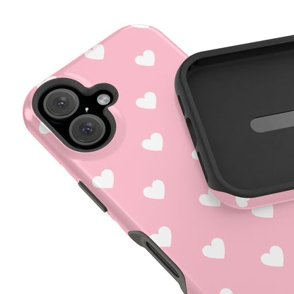 Pink Hearts iPhone Case